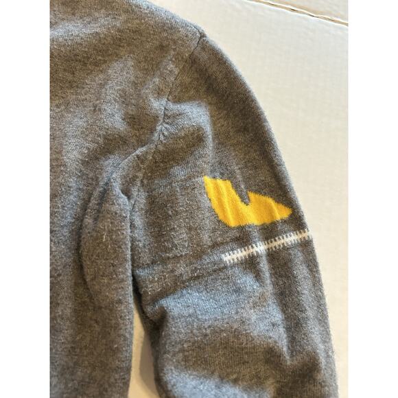 2017 Fendi Monster Bug Eye Women’s Small Gray Cardigan Sweater Open Front Cotton - Picture 8 of 16